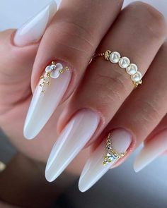 Hailey Bieber Nail, Pink Tip Nails, Nail Academy, Blush Nails, Crystal Nails, Luxury Nails, Classy Nails