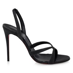 Christian Louboutin’s Black Emilie Slingback Sandals Are Handcrafted In Italy From Glamorous Glittered Leather With Slender Straps That Elegantly Frame The Foot. Color: Black Composition: Calf Leather. Made In Italy Designer Style Name: Emilie 100 Size: 37.5 Eu (Insole Measures 9.5", Heel: 4"). Typically Cl Shoes Run Small. Brand New In The Original Louboutin Box With Louboutin Signature Dust Bag. White Louboutin, Christian Louboutin Iriza, Christian Louboutin Pigalle, Christian Louboutin So Kate, Louboutin Heels, Christian Louboutin Heels, Slingback Sandals, Strappy Sandals Heels, Patent Leather Heels