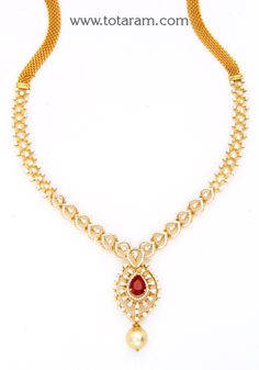 18 Karat Gold Diamond Necklace with Color Stones & South Sea Pearl
  This Product has Inter Changeable Stones in the Necklace
 - 235-DN350 - in 28.650 Grams for USD $4200.55. 
Made in India by Totaram Jewelers Online this product is in Gold - 18 Karat Gold  & is an excellent gift for Adult - Women. Ships fully insured with secured guaranteed delivery for free with your order over $250 from New Jersey USA & comes with 30 days exchange policy. Vvs Diamond, Diamond Necklace Designs, Color Stones, Gold Diamond Necklace, Sea Pearl, South Sea Pearls, Sea Pearls, Necklace Designs, Semiprecious Stones