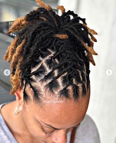 Simple Loc Styles For Women, Dredlocs Style Woman, Loc Mohawk Styles, Unique Loc Styles Short, Loc Updo Styles Short, Loc Styles For Black Women, Unique Loc Styles, Loc Maintenance