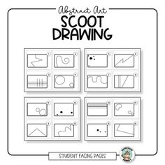 the ultimate set of scoot drawing worksheets for students to practice their skills