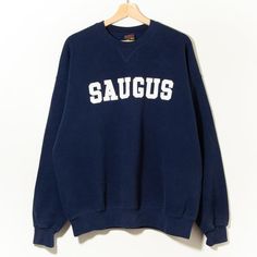 80s Vintage Spell Out Crewneck Sweatshirt Saugus College University High School Made in USA X-LARGE : see measurements for exact fit !!!Measurements: Chest : 24.75"  (Pit To Pit)  Length : 25.5"  (Center Back Neck to Hem)Condition: 9/10 , Like New   *USE ZOOM FOR DETAILS.Material:  50% Cotton 50% PolyesterTag / Brand : Soffe Adult Fleece , Made in USARRL Gallery Dept Visvim NeighborhoodStreetwear Oversized*PLEASE BE AWARE THESE ITEMS ARE VINTAGE AND SHOW SIGNS OF WEAR. *There may be small stains 90s Style Relaxed Fit Cotton Sweater, 90s Relaxed Fit Cotton Sweater, 90s Style Cotton Crew Neck Sweatshirt, Blue Throwback College Sweatshirt, Vintage Blue Sweatshirt For College, Cheap Vintage College Sweatshirt, Green Vintage College Sweatshirt, Harvard Sweatshirt, Vintage Blue Crew Neck Sweatshirt