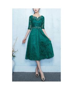 Get 10% off now! Buy dark green lace tea length party dress for weddings at cheap price online. Free stable shipping and pro custom service since 2009. Lace Tea-length Prom Dress, Tea Length Lace Prom Dress, Lace Dress For Banquet During Prom Season, Green Lace Evening Dress For Banquets, Green Lace Evening Dress For Banquet, Green Lace Evening Dress For Wedding, Green Lace Dress For Banquet, Lace Tea Length Dress For Prom Season, Tea Length Lace Dress For Prom Season