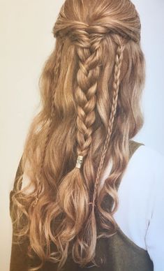 Easy Wedding Hairstyles, Medieval Hairstyles, Easy Wedding, Viking Hair, Simple Wedding Hairstyles, Easy Hairstyles For Long Hair, Hairstyles Haircuts