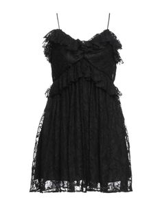 lace, ruffles, wide neckline, solid color, sleeveless, fully lined, zipper closure, no pockets , Color: Black , Size: 4 A-line Lace Dresses With Ruffles, Sleeveless Lace Dress With Ruffles For Party, Chic Lace Sleeveless Dress For Evening, Chic Lace Dress With Ruffles, Sleeveless Scalloped Lace Mini Dress For Date Night, Chic Lace Dress With Ruffles And Spaghetti Straps, Lace A-line Dresses With Ruffles, Lace Mini Dress With Ruffled Straps, Chic Mini Lace Dress With Ruffles