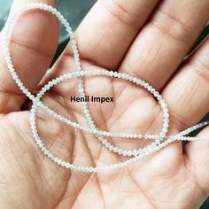 Description Type :- 100% Natural White Color Round Loose Polished Diamonds Beads Strand Necklace @TCW :- 15.00 Carat @ Stone Size :- 2.00 to 2.50 MM @ Color :- White @Shape :- Round Diamond Beads @No. of Stone:- 220 to 235 Pcs. @ Cut :- Very Good @ Clarity :- I3 Down @Delivery:- 5-7 Working Days by FedEx or UPS Shipment We ship immediately after we receive complete payment. EACH SINGLE DIAMOND YOU CAN TEST WITH TESTER OR GEM LAB. IT'S NATURAL EACH OF OUR DIAMOND IS ADHERE TO KPCS, KIMBERLY PROCE White Rondelle Jewelry With Tiny Beads, White Rondelle Beaded Jewelry, White Rondelle Bead Jewelry, White Rondelle Necklace With Spacer Beads, White Rondelle Spacer Bead Necklaces, White Faceted Round Beads Necklace, White Rondelle Shaped Single Strand Beaded Necklace, White Single Strand Rondelle Beaded Necklaces, White Necklaces With Tiny Round Beads