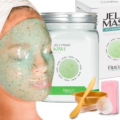 PRICES MAY VARY. POWDER FORM: Our Skin care face mask is packed in the form of powder which takes its form of Jelly upon addition of purified water. The Jar of Peel off mask can serve upto 30 to 35 times depending on facial area and nature of use. SHAPE LESS: The best thing about this product is that it can be applied to any face structure because of being shape less. Also, this skin care mask can be used as an after care with the conjunction of LED Mask (light Therapy). Travel size pack: Rubber Rubber Face Mask, Face Mask Peel Off, Rubber Mask, Mask For Face, Korean Facial, Gel Face Mask, Jelly Mask, Mask Powder, Water Modeling