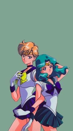 Sailor Uranus X Sailor Neptune, Sailor Art, Sailor Moon Girls