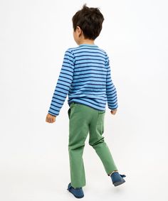 100% cotton twill Faux button and zipper for a sophisticated look Piped pockets and belt loops Say hello to Walken, our slimmed-down version of the bestselling Grow Pant—it's a style kiddos will want to wear every single day. Designed to go anywhere and everywhere, this pull-on tailored fit always looks polished. Playful Cotton Pants For Fall, Blue Pants For Everyday Fall Wear, Playful Green Cotton Pants, Pants For Boys, Children Top, Perfect Pant, Getting Dressed, Top Baby Products, Baby Shorts