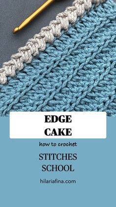 the edge of a crochet afghan with text overlay that says, how to crochet stitches school