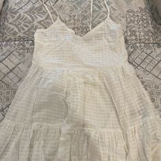 White Dress. Brand New, Never Worn. White Cotton Mini Dress For Date Night, White Cotton Mini Sundress, Cotton Sundress For Date Night, White Casual Sundress For Date Night, White Cotton Sundress For Date Night, Colorful Dresses, White Dress, Color White, Cute Outfits