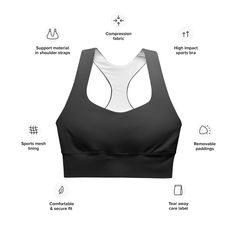 Elevate your workout wardrobe with the Black Gradient BeSculpt Women Longline Sports Bra—a sophisticated blend of style and functionality designed by Bereniche Aguiar. Craftsmanship and Material: Experience unparalleled comfort with our sports bra, meticulously designed from a blend of 78% polyester and 22% spandex compression fabric. The sports mesh lining, composed of 92% polyester and 8% spandex, ensures breathability and support. Superior Fabric Weight: Our compression fabric boasts a weight Functional High Stretch Sports Bra With Moisture-wicking, Versatile High Stretch Sports Bra Sweat Resistant, Versatile High Stretch Sweat Resistant Sports Bra, Versatile High Stretch Sports Bra For Training, Versatile High-stretch Sports Bra For Training, Functional Activewear With Built-in Padding, Supportive Racerback Activewear With Built-in Padding, Versatile High Stretch Sports Bra With Built-in Padding, Versatile Compression Sports Bra For Sports