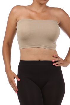 Plus Size Bandeau Bra Top Seamless Tube Strapless 1X 2X 3X New Stretchy Best Strapless Bra, Top Layering, Tube Bra, Unique Womens Fashion, Top Strapless, Strapless Bandeau, Bandeau Bra, Bandeaus, Body Fitness