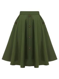 Buy Vintage 1950s Dresses Online – Page 12 | Retro Stage Retro Green A-line Skirt, Green A-line Skirt, Fitted Green Skirt With Buttons, Retro Green Midi Skirt, Green Knee-length Skirt With Button Closure, Vintage Green Skirt With Pockets, Fitted Green Skirt With Button Closure, Retro Green Knee-length Skirt, Green Retro Knee-length Skirt