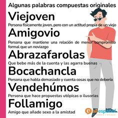 a poster with the words in spanish and english