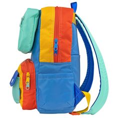 This item, once sold out, will be discontinued and will not return. The Snacktime color way is being discontinued and will not return once the remaining items have sold. Find ultimate functionality in our Faux Roll Top backpack. Benefit from the look of a Roll Top style backpack without the hassle of multiple step access. Lift up the magnetic top zippered pocket to find a hidden flat slot! The front bottom double pull zip compartment is great for quick access to your phone, keys, and wallet. Sta Playful Backpack For Daily Use, Retro School Backpack With Zipper Closure, Retro School Backpack With Zipper, Playful Standard Backpack For Daily Use, Functional School Backpack With Removable Pouch, Casual Color Block Backpack For Everyday, Casual Color Block Backpack, Multicolor Backpack With Removable Pouch, Multicolor Standard Backpack With Removable Pouch