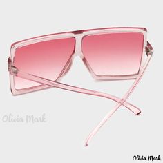 Olivia Mark - Pink Gradient Leopard Patchwork Sunglasses: A Stylish Blend of Elegance and Boldness Summer Pink Polycarbonate Sunglasses, Green Sweater Cardigan, Yellow Sunglasses, Blue Summer Dresses, Red Leopard, White Long Sleeve Top, Long Sleeve Tops Casual, Urban Looks, Green Tank