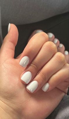 White Gel Nails, Milky Nails, Acrylic Toe Nails, White Nail