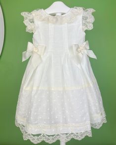 YoYo Boutique Baptism Amelia Off-White Dress White Mary Jane Shoes, Communion Headpiece, Boys First Communion, Off White Dresses, Baby Bonnets, Christening Gowns, All About Shoes, Jane Shoes, Knit Outfit