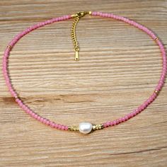 Fresh Water Pearl Beaded Choker Necklace Brand New Necklace! Fresh Water Pearl, Stainless Steel Clasp + Chain 15" + 2" Extender Natural Fresh Water Pearl Pretty Lil Layering Piece Pink Pearl Necklace With Tiny Beads, Adjustable Pink Pearl Necklace With Colorful Beads, Adjustable Pink Pearl Necklace With Round Beads, Adjustable Pink Pearl Necklace, Pink Pearl Necklace With Colorful Beads As A Gift, Handmade Pink Pearl Necklace For Jewelry Making, Pink Beach Necklace With Spacer Beads, Pink Beaded Necklaces With Spacer Beads For Gifts, Pink Pearl Necklace With Colorful Round Beads