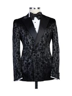 Single-breasted Jacquard Outerwear With Long Sleeves, Elegant Jacquard Business Suits, Tailored Jacquard Suits, Tailored Jacquard Suits With Long Sleeve, Tailored Jacquard Blazer For Semi-formal Occasions, Fitted Jacquard Blazer For Semi-formal Occasions, Elegant Fitted Jacquard Blazer, Elegant Jacquard Long Sleeve Suits, Elegant Long Sleeve Jacquard Suits