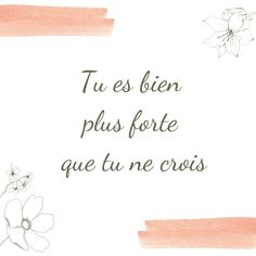 the words tus lien plus forte que tu me crois on a white background