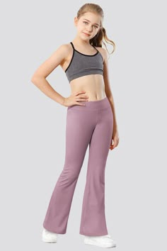 Girl‘s Flare Leggings – Stelle Kids Leggings Fashion, Hairstyles For Gowns, Preteen Fashion, Fitness Wear Women, Dusty Lavender, Night Beauty, Fitness Wear Outfits, Disco Outfit, Best Black Friday