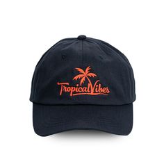 Tropical Vibes Men's/Women's Adjustable Low Profile Ballcap (Pink w/Aqua Embroidery) – Tropical Vibes Company Embroidery Tropical, Full Ponytail, Country Hats, Navy Cap, Vibe Tribe, Orange Logo, Dad Caps, Tropical Vibes, Caps For Women