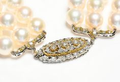 Mario Buccellati Pearl Diamond Gold Necklace Diamond Gold Necklace, Buccellati Jewelry, Pearl And Diamond Necklace, 18k Gold Necklace, Gold Diamond Necklace, Perfect Harmony, Diamond Gold, Pearl Diamond, Necklace Vintage