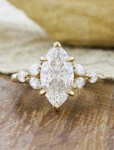 caption:Shown with 1.7ct marquise diamond Pear Cut Diamond Engagement Ring, Pear Diamond Engagement Ring, Split Shank Engagement Rings, Marquise Shape Diamond, Oval Diamond Engagement, Oval Diamond Engagement Ring, Pear Cut Diamond, Three Stone Engagement, Yellow Gold Setting