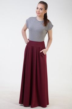 Burgundy long skirt with pockets Maxi burgundy skirt Office skirt Burgudny autumn winter skirt Long Fall Maxi Length Skirt, Fall Full-length Maxi Skirt With Pockets, Fall Full Length Maxi Skirt With Pockets, Solid Color Flowy Maxi Skirt With Pockets, Solid Flowy Maxi Skirt With Pockets, Full Length Relaxed Fit Maxi Skirt With Side Pockets, Fall Maxi Skirt With Pockets, Full-length Flowy Skirt With Pockets, Flowy Full-length Skirt With Pockets