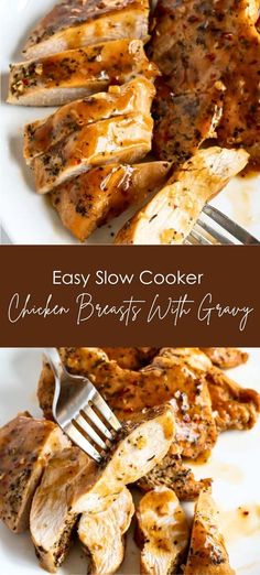 Easy Slow Cooker Chicken Breasts With Gravy: Quick-Prep, One-Pot Meal - Yummy and fully Slow Cooker Chicken Breast With Gravy, Chicken Gravy Crockpot, Chicken Breasts In Crockpot, Chicken Breast Gravy Recipe, Crock Pot Chicken Breast, Best Crockpot Chicken Recipes, Frozen Chicken Crockpot Recipes, Chicken Breast Crockpot, Slow Cooker Chicken Breasts