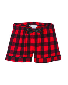 Ladies' Flannel Short - RED / BLACK BFF PLAID - XS | Boxercraft Women's Flannel Short in Red/Black Bff Plaid Size XS | Cotton Plaid Clothing, Flannel Shorts, Plaid Outfits, Christmas Things, Flannel Women, Pajama Shorts, Dream Clothes, Black Shorts, Red And Black