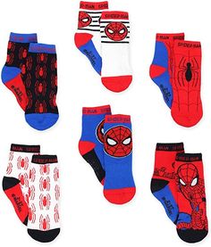 Super Hero Adventures Spider-Man Boys 6 pack Socks with Grippers (Baby/Toddler) These awesome Avengers gripper socks come in baby sock size 12-24 months, toddler sock sizes 2-3T and 4-5T, and Small. Sock size Small (4-6) fits shoe size 7 M US Toddler - 10 M US Toddler. #marvel #superhero #avengers #grippersocks #grippers #toddlersocks #toddler #socks #spiderman #amazon #shopamazon #amazonprime #spidermansocks Gucci Men Shoes Sneakers, Best Sandals For Men, Gucci Men Shoes, Boys Socks, Toddler Socks, Cute Socks, Athletic Socks, Gucci Men