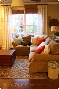 the living room is clean and ready for us to use in its new owner's home