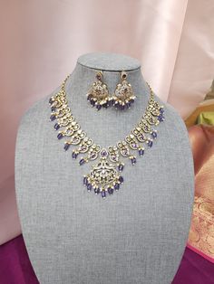 Victorian TwoTone Uncut Polki Kundan Long Raani haar Set With Earrings Inspired Bridal Jewelry Set Elegant and delicate Indian Necklace With Gold Plating. Indian Bridal Kundan set One Gram Jewelry Choker Set. Very Gorgeous and pretty, fine Kundan choker necklace with matching earrings gold and Two Tone Plating Adjustable length with help of dori (cord) These Necklace has very fine kundan, pearls Beautiful Top Quality, Indian Jewelry Set, Necklace Kundan Jewelry Set, Looks Beautiful For All Occas Raani Haar, Kundan Choker Necklace, Kundan Jewellery Set, Kundan Jewelry, Kundan Choker, Kundan Set, Polki Necklace, Bridal Jewelry Set, Indian Necklace