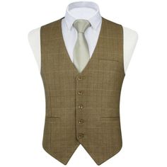 80% Polyester+20% Silk Machine Wash Mens Dress Vest: This Slim-Fit V-Neck Suit Vest Has A Classic 5-Button-Down Design, 3 Real Pockets(Need To Remove The Thread To Use), And An Adjustable Back Strap For Added Convenience And Accurate Fit. Design: Vintage 1920s Mens Dress Vest With Classic Checkered Patterns Design Is Suitable For Formal And Informal Events. Material: The Front And Back Of The Vest Are Made Of Different Materials To Make It More Suitable For Tuxedos And Suits. The Front Is Made O Business V-neck Blazer With Buttons, V-neck Blazer With Buttons For Business, V-neck Business Blazer With Button Closure, Business V-neck Blazer With Button Closure, V-neck Blazer With Button Closure For Business, Classic V-neck Suits For Semi-formal Occasions, Classic V-neck Semi-formal Suits, Tailored V-neck Blazer With Buttons, Tailored V-neck Blazer