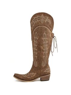 This womens cowboy boots has heel height about 5 CM/1.96" chunky heel,faux leather upper material,Synthetic lining These wide calf cowgirl boots with emborided detail is a must have this season This wide calf cowgirl boots are fit true to size; If you have a wide foot, high instep or high arch-size up. Western cowgirl boots are perfect for brides, wedding, party, gown, dating, casual dress, they can be worn for all sorts of occassions Western knee high boots would be the best affordable gift for your friendsAtuelang Cowboy Boots For Women Knee High Cowgirl Boots Wide Calf Western Embroidered Lace Up Fashion Boots Brown         Women Shoes, size features are:Bust: ,Length: ,Sleeve Length: Boots Brown Women, Wide Calf Cowgirl Boots, Knee High Cowgirl Boots, High Cowgirl Boots, Womens Cowboy Boots, Brown Cowgirl Boots, Shoe Hacks, Boots Wide Calf, Cowboy Boots For Women