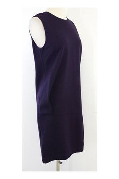 Size 6 Purple Sleeveless Shift Dress Body 71% Rayon 21% Nylon 8% Spandex Made in Spain Slips on Waist 36" Hips 38" Total length 36" Sleeveless Shift Dress, Body Dress, Fashion Chic, Styles Fashion, Shift Dress, Chic Style, Sleeveless Top, Calvin Klein, High Neck Dress