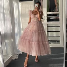 678463973-151 Pink Short Prom Dresses, Ankle Length Prom Dress, Simple Evening Gown, Extra Heels, Tea Length Tulle, Cheap Prom Dresses Long, Pink Dress Short, Light Pink Shorts, Short Prom Dresses