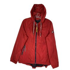 Tommy Hilfiger Womens Long Windbreaker Hooded Size Small Red Size Adult -Condition: New With Tag -Measurements: Please See Photos Above For All Measurements -Material: Please See Photos For Materials Tag -Colors May Slightly Vary From Photography Lighting (Close Up Tag Photos Show More Realistic True To Color) -Will Ship In One Business Day A0195 Features: Windbreaker Fall(+1) Solid Size: Womens S Condition: New With Tags Red Hooded Outerwear For Outdoor, Fall Red Windbreaker With Detachable Hood, Red Windbreaker With Detachable Hood For Fall, Red Winter Windbreaker With Detachable Hood, Sporty Red Outerwear With Detachable Hood, Red Hooded Jacket With Adjustable Hood For Fall, Red Outdoor Parka With Detachable Hood, Red Hooded Parka For Outdoor, Red Windbreaker With Drawstring Hood For Fall