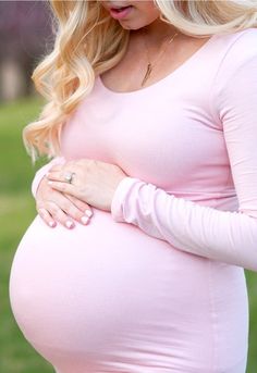 Modest Maternity Gown with Long Sleeves - Sexy Mama Maternity Modest Maternity, Fitted Maternity Gown, Bump Shoot, Gown With Long Sleeves, Plus Size Maternity Dresses, Maternity Gown, Flare Gown, Maternity Gowns, Maternity Wear