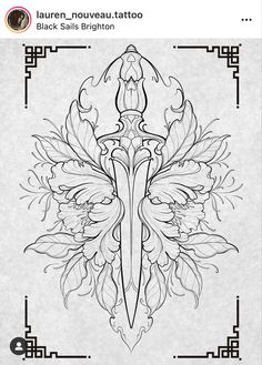 Dragonfly Ornamental Tattoo, Art Nouveau Back Tattoo, Tattoo Sleeve Background, Neotraditional Flowers, Neotraditional Tattoo Flash Art, Dot Work Tattoo Design, Art Tattoo Design, Tattoo Henna, Tattoo Zeichnungen