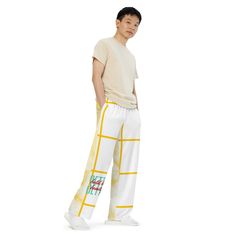 Yellow White Tie Dye Pajama Pants Volleyball PJ Pants Beach - Etsy White Wide Leg Gym Bottoms, White Wide-leg Gym Bottoms, White Full-length Sweatpants Sportswear, White Full-length Sportswear Sweatpants, Summer Gym Pants Full Length, White Full-length Leisure Pants, White Full-length Parachute Pants For Streetwear, White Full Length Parachute Pants For Streetwear, White Full-length Sportswear Pants