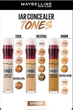 Maybelline Age Rewind Concealer, Instant Age Rewind Concealer, Age Rewind Concealer, Skin Tone Makeup, Maybelline Concealer, Maybelline Instant Age Rewind, Age Rewind, Makeup For Black Skin, Concealer Shades