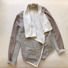 Anthropologie Light Weight Cowl Neck Jacket Size Small Never Worn Brand Is Rhyme Los Angeles Anthropologie Jacket, White Silver, Cowl Neck, Anthropologie, Color White, Jackets & Coats, Jackets For Women, Angeles, Silver