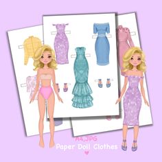 paper doll clothes for barbie dolls