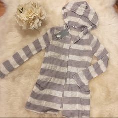 Nwt. Striped Wrap Style Cardigan, In Excellent Condition! Wrap Cardigan, Style Cardigan, Wrap Style, Color Purple, Sweaters & Cardigans, Cardigans, Sweaters For Women, Purple, Women Shopping