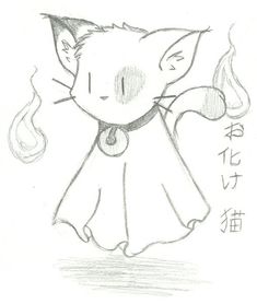 a drawing of a cat wearing a dress