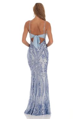 Sequin Mermaid Dress in Blue | LUCY IN THE SKY Sparkly Tight Prom Dress Long, Pastel Blue Prom Dress Tight, Prom Dresses Lucy In The Sky, Light Blue Prom Dress Long Tight, Sky Blue Prom Dress Sequin, Blue Skin Tight Prom Dresses, Blue Prom Dresses Mermaid, Winter Ball Dresses, Mermaid Sequin Dress